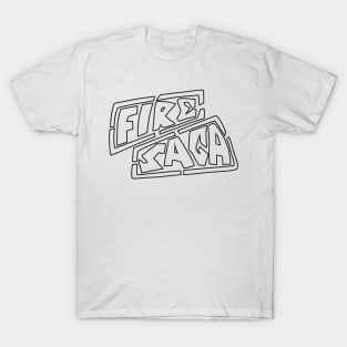 Fire Saga Outline T-Shirt